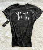 Black Camo "Mama" Crewneck T-shirt