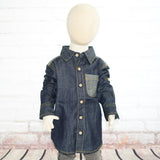 Dark Denim Button Down Shirt