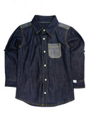 Dark Denim Button Down Shirt