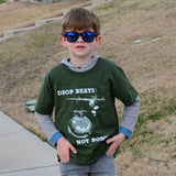 Boys Tshirt, Drop Beats Not Bombs