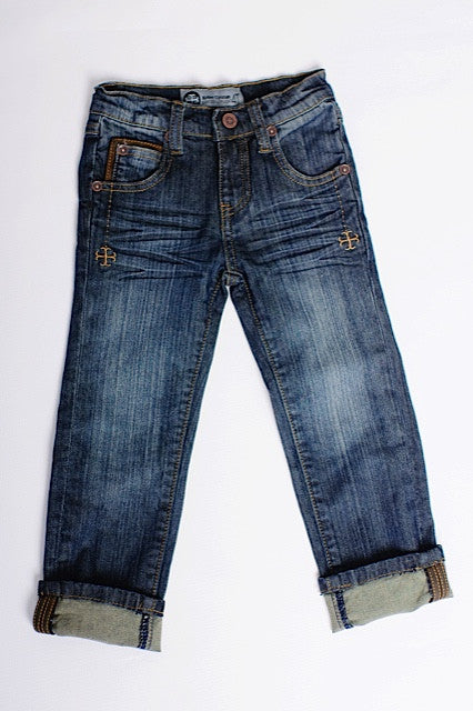 Rowen Christian Brayden Straight Premium Jeans, flat back