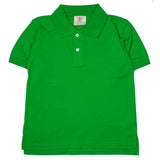 Jack Thomas Solid Classic Boys Polo, Green flat
