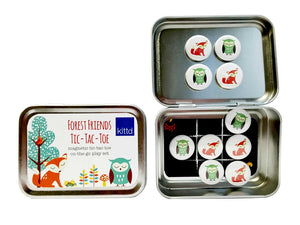 Forest Friends Magnetic Tic-Tac-Toe Travel Play Set