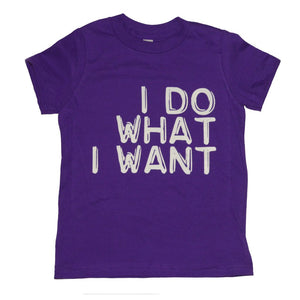 I Do What I Want T-shirt, Purple