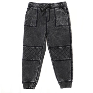 Knit Washed Biker Jogger