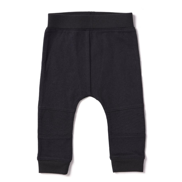 Baby Knit Biker Jogger - Black