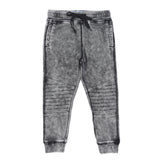 Washed Knit Biker Jogger, Grey - Clearance!