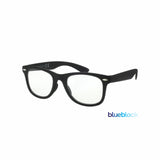 Black Retro Blue Light-Filtering Glasses