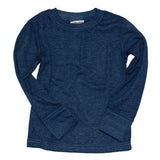 Ultra soft boys solid thermal shirt, navy