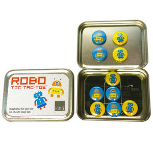 ROBO Tic-Tac-Toe On-the-Go Travel Play Set