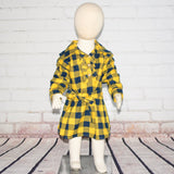 Mustard Buffalo Plaid Shirt Dress (for Sister!), Size 4T - Clearance!