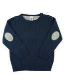 Navy Elbow Patch Sweater - Clearance!