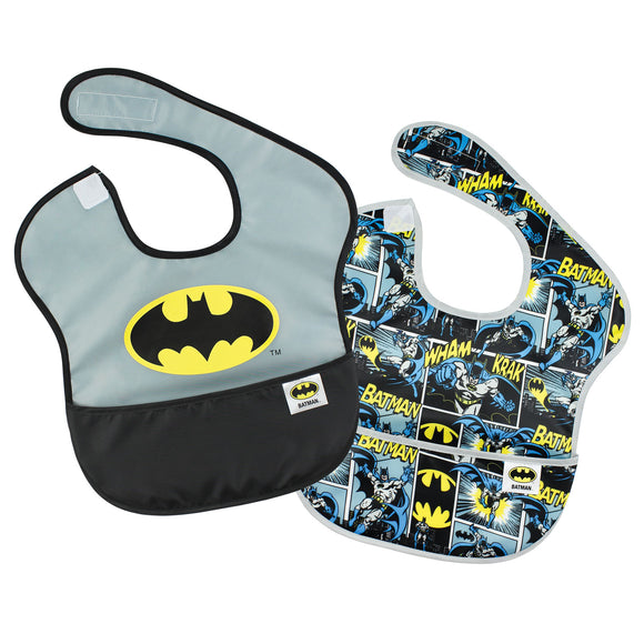 Batman Waterproof Bibs, 2-pack