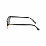 Adult Retro Style Sunglasses, side view. Hang Ten logo on the straight arm