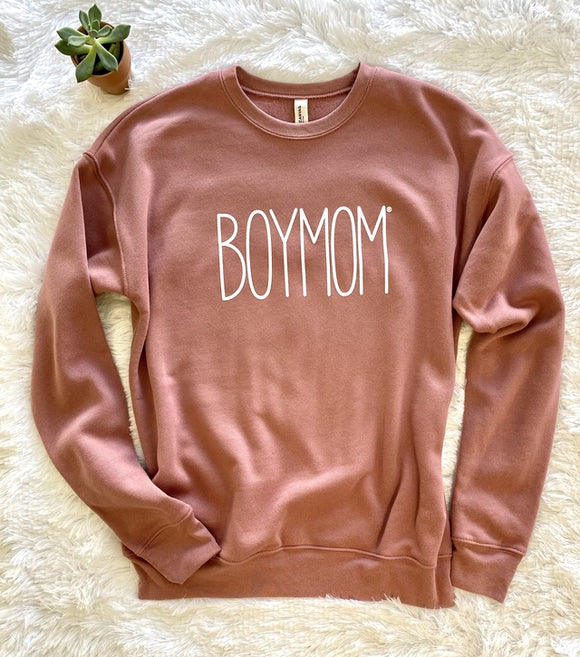 BOYMOM Dusty Rose Sweatshirt