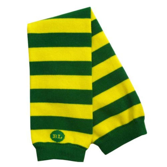 Yellow/Green Baby Boy Legwarmers – striped