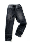 Rowen Christian Couture Denim: Moto Jogger back detail