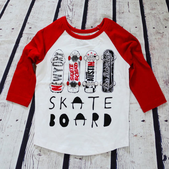 Skateboard Raglan T-shirt