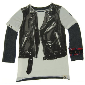 Mini Shatsu Motorcycle Vest Shirt, Front