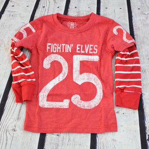 Fightin' Elves Christmas Jersey Tee