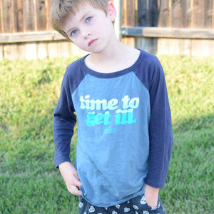 Time to Get Ill Raglan T-shirt, Size 10 - Clearance!