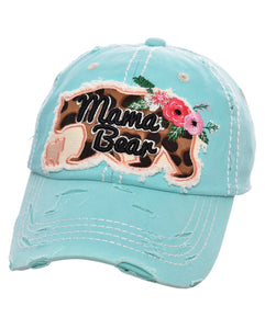 Mama Bear Distressed Cap