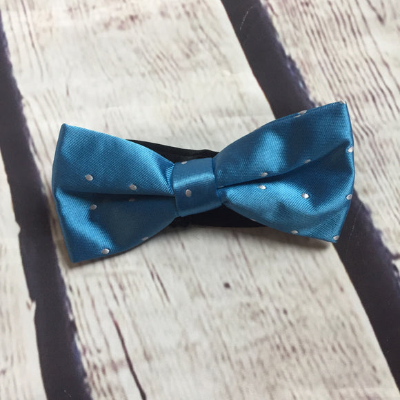 Boys Bow Tie - Classic Blue Dot