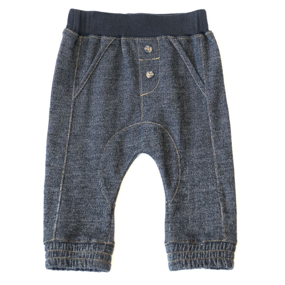 Baby Knit Jogger - Black Denim