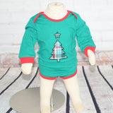 Baby Holiday Onesie - Green with Christmas Tree